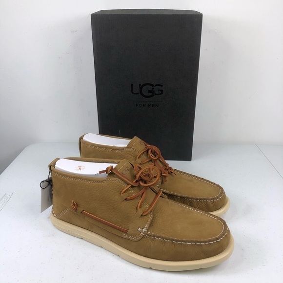 Ugg BEACH MOC CHUKKA Boots TRUE Carmel LEATHER - Picture 1 of 8
